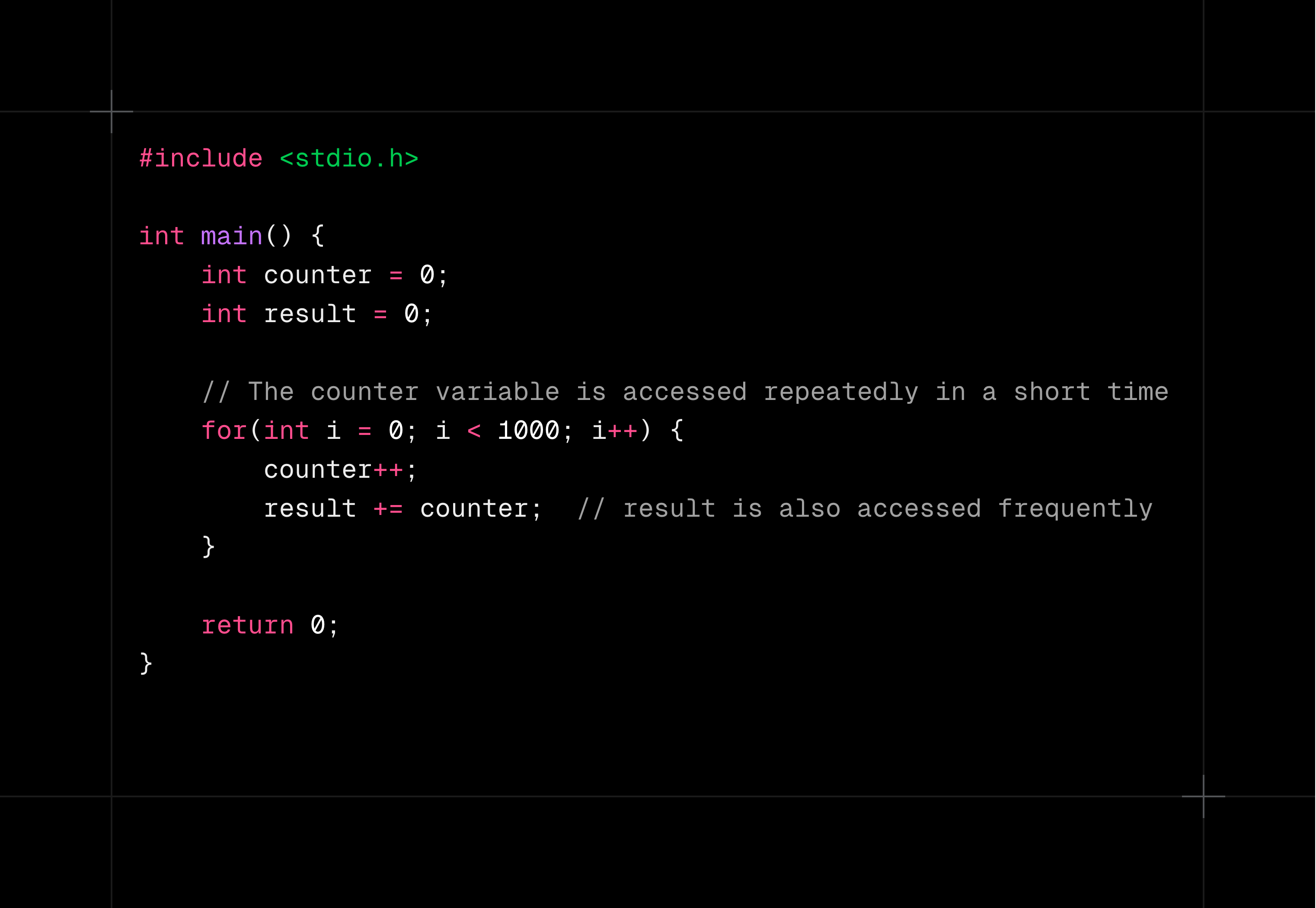 Temporal Locality Example